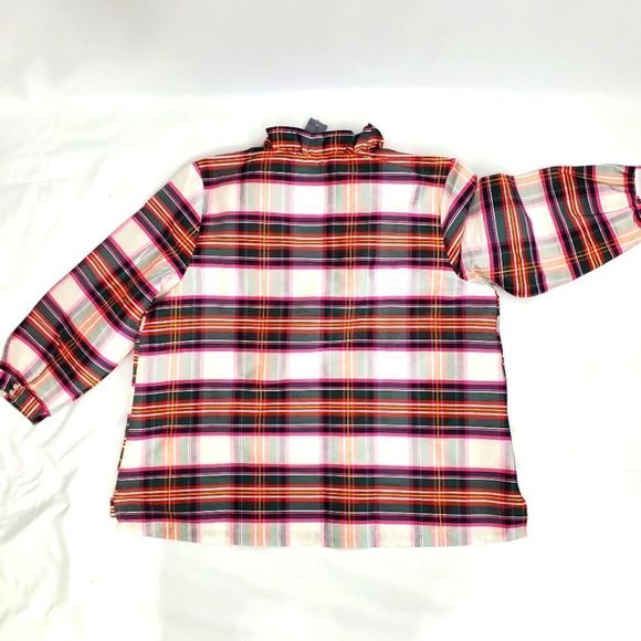 Crown & Ivy Plaid Blouse (O206) - Picture 3 of 5